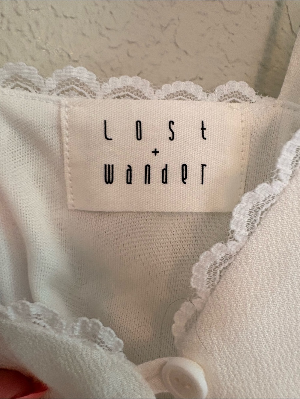Lost + Wander - Mya Romper In White — image 2 of 8